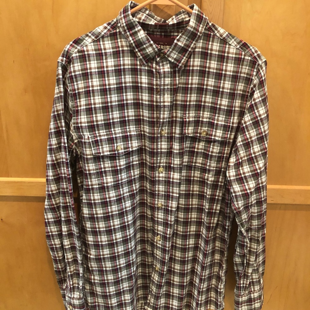 Mens Alesbury Flannel Button Down Shirt (Size M)
